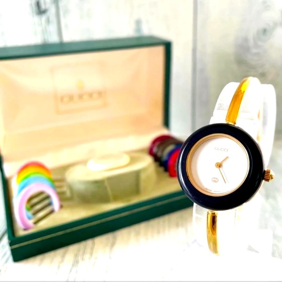 RARE! Gorgeous Gucci Italian Luxury Watch Bracelet - Picture 1 of 6